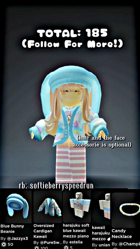 Kawaii Roblox Outfit 🍬🍥 | Kartu lucu, Kartu, Ilustrasi karakter