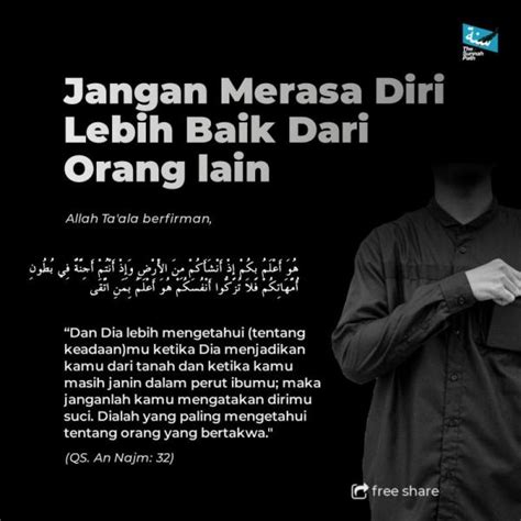 PERINGATAN UNTUKMU YANG MERASA LEBIH BAIK DARI