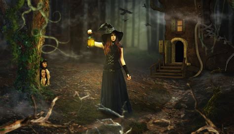 Download Mythical Creature Black Witch Wallpaper