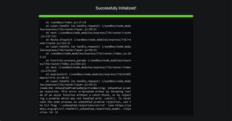 Setup Basic Node Js Server Forked Codesandbox