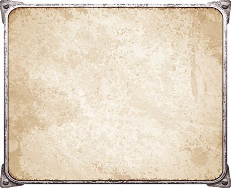 blank metal placard  corners  screwsvector stock illustration