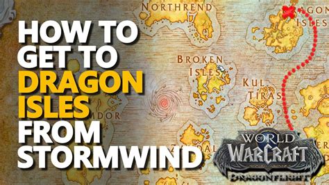 How To Get To Dragon Isles From Stormwind City Wow Alliance Youtube