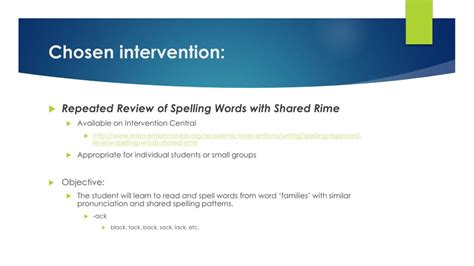 Ppt Spelling Intervention Powerpoint Presentation Free Download Id