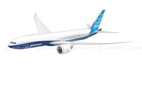 Boeing Images Boeing 777 8f Walkaround In Flight Rightside Illustration