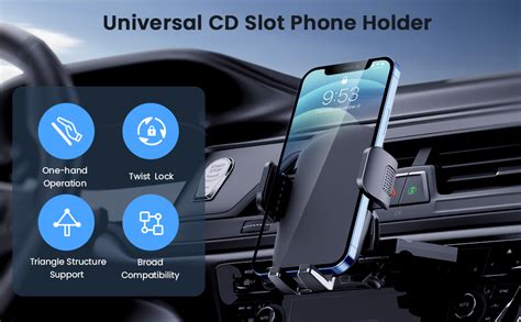 Amazon Phone Mount For Car Phone Holder Mount Upgraded Metal Cd