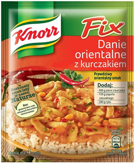 Knorr Fix Danie Orientalne Z Kurczakiem 48 G Ceny I Opinie Ceneo Pl