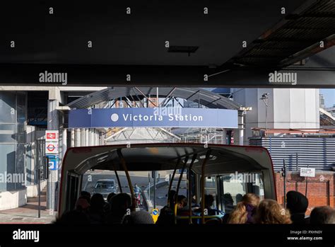 Victoria bus station, London, England Stock Photo - Alamy