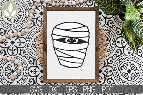 Mummy Svg Halloween Svg Mummy Head Svg Mummy Face Svg Etsy