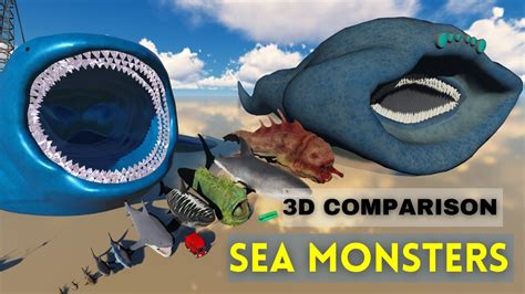 Ultimate Sea Monster Size Comparison D Animation Youtube Nbkomputer