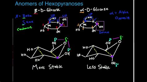 Alpha And Beta Glucose Ring Structure