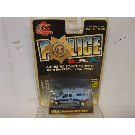 FORD F 350 1990 PICKUP USA POLICE DELAWARE STATE POLICE 1 64 RACING