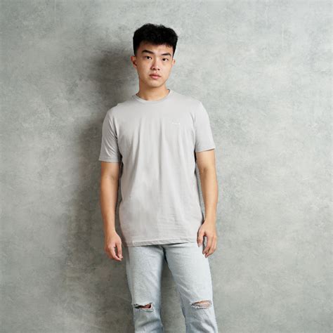 Jual KALE Arion Light Grey Atasan Kaos Pria Kaos Polos Pria Baju