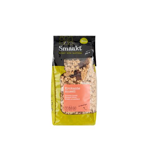 Smaakt Crunchy Muesli Foodshop Bio Biologische Supermarkt De