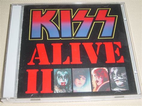 Yahooオークション Kiss Alive Ii 2枚組 キッス 輸入盤 ステッカー付き