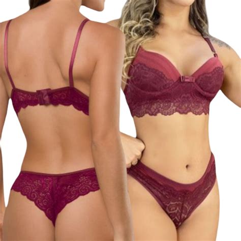 Kit Conjuntos Lingerie Premium Lingerie Barata Revenda Lingerie Cores Variadas Shopee Brasil