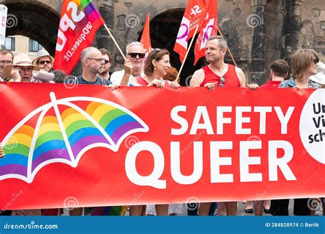 Christopher Street Day Gay Bisexual And Lesbian Parade Pride Month Rainbow Flag Equal