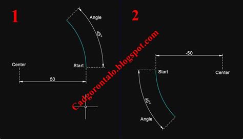 9 Cara Membuat Garis Lengkung Dengan Perintah Arc Di Autocad