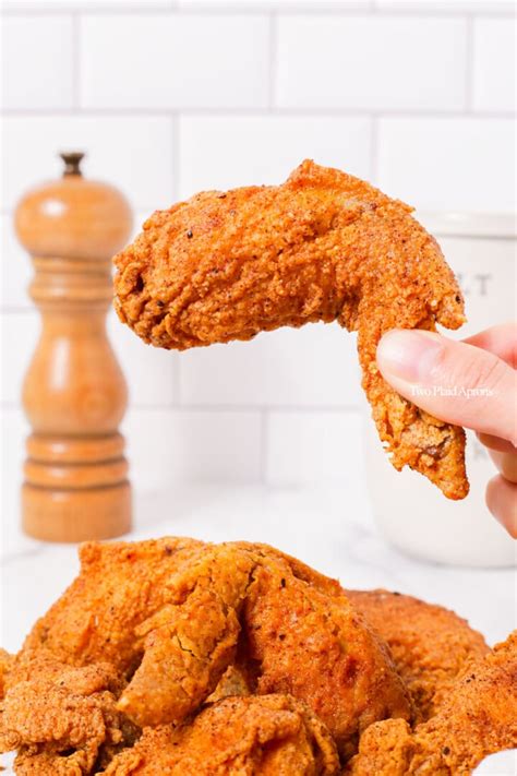 Korean Fried Chicken Two Plaid Aprons