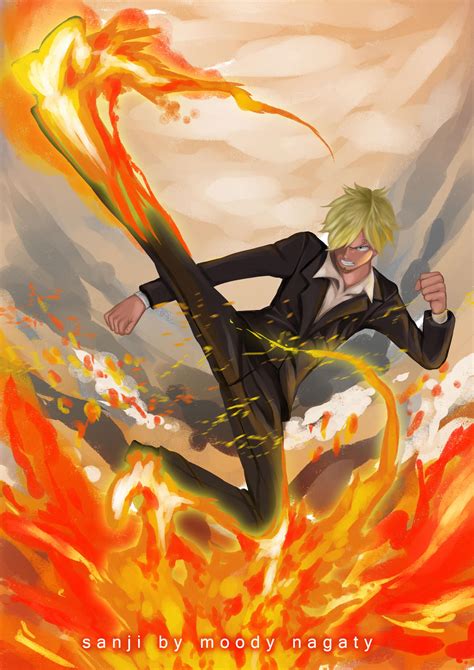 Sanji Kick-by Nagaty by moodiPAINTERasIcan16 on DeviantArt