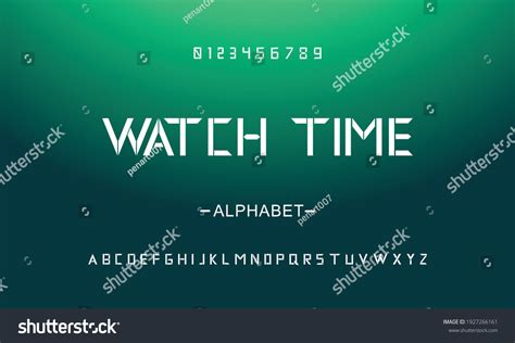 Alfabeto Estilo Futurismo Tipo De Letra Vector De Stock Libre De