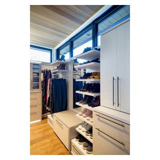 Modern His And Hers Master Closet Modern Closet Minneapolis By