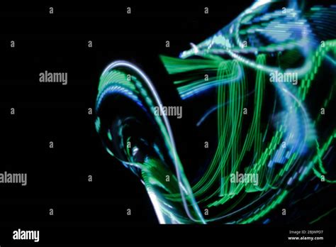 Bright Color Light On Black Background Stock Photo Alamy