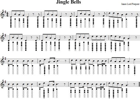 Jingle Bells Tin Whistle Music