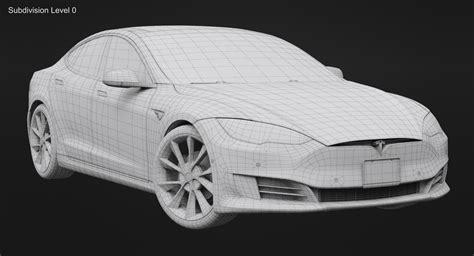 Tesla Model S P100d 세트 3d 모델 199 Fbx Obj Max Free3d