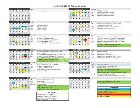 North Platte Public School Calendar 2017 - 2018 | North Platte High ...