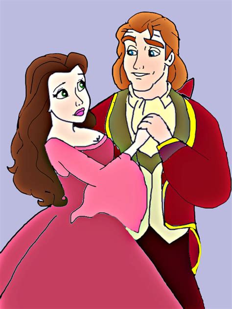 Princess belle and prince adam by gohana on DeviantArt