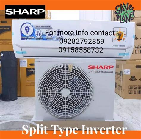 Sharp 1 5hp Split Type J Tech Inverter Aircon Lazada Ph