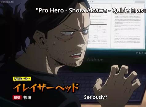 Shouta Aizawa My Hero Academia Memes Hero Academia Characters Boku No