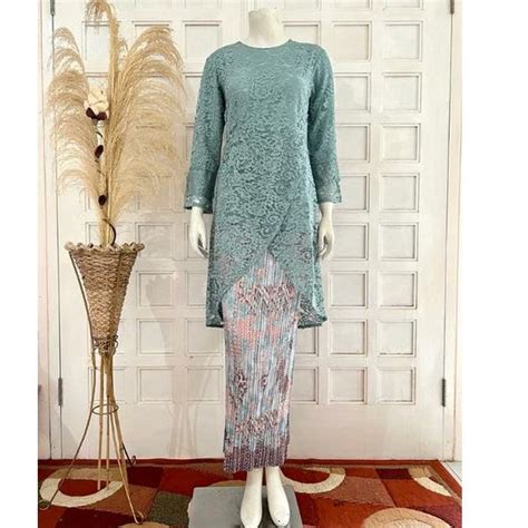 Jual Ready Stock Atasan Kebaya Brokat Alea Silang Kebaya Seragaman