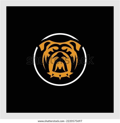 Bulldog Head Vector Illustration Bulldog Head Stock Vector (Royalty ...