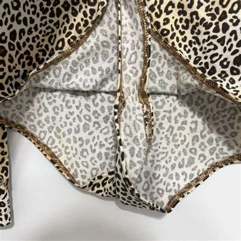 Victorias Secret Pink Cheetah Nude Bodysuit Small Leo Gem