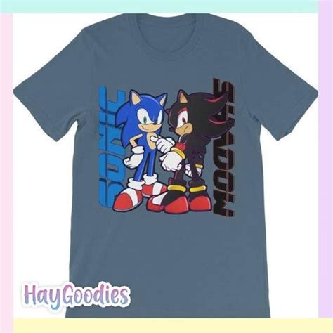 Sonic E Shadow Custom Made Classic Kids T Shirt Personaggi Di Etsy