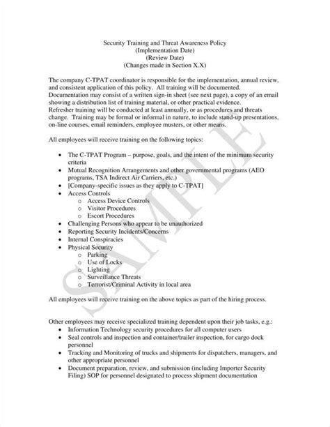 11 Training Policy Templates Free Pdf Format Download