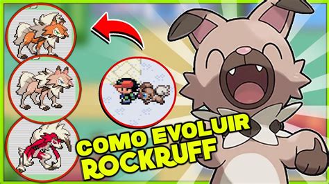 COMO EVOLUIR O ROCKRUFF NO POKEMON QUETZAL YouTube