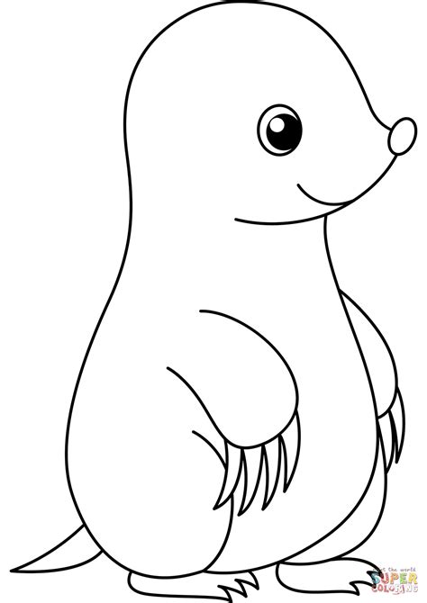 Cute Mole Coloring Page Free Printable Coloring Pages The Best Porn