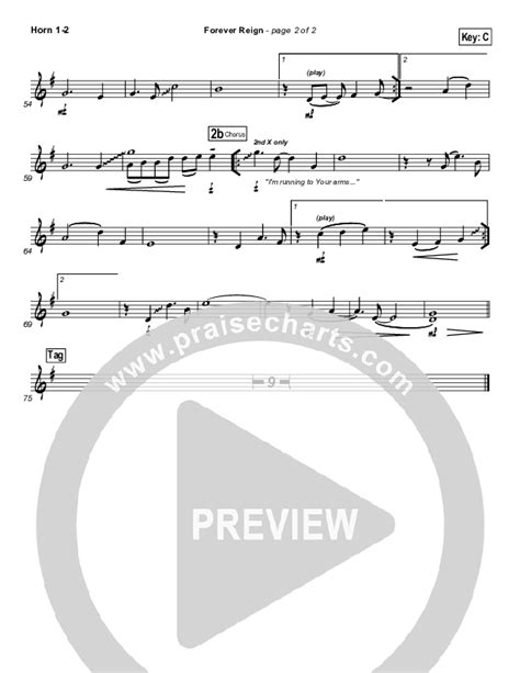 Forever Reign Choral Anthem Satb French Horn Sheet Music Pdf