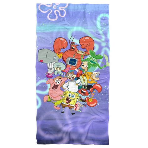 Spongebob Beach Towel, 30"x60", Spongebob Character Group Beach Towel - Walmart.com