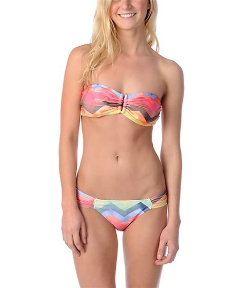 Oneill Painted Desert Bandeau Bikini Top Zumiez