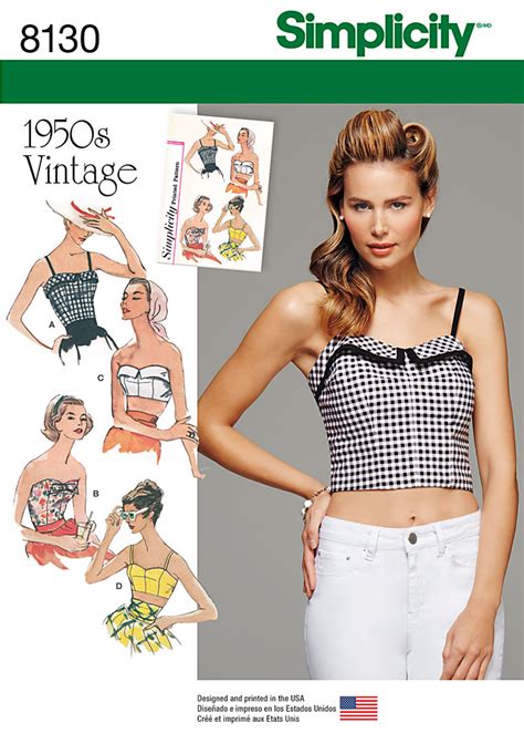 Simplicity Simplicity Pattern Misses S Vintage Tops And