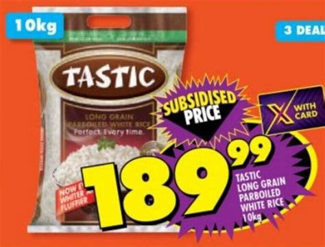 Tastic Long Grain Easbolled White Rice Kg Offer At Shoprite