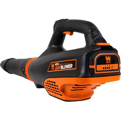 Wen 40v Max Lithium Ion 480 Cfm Brushless Leaf Blower With 2ah Battery And Charger