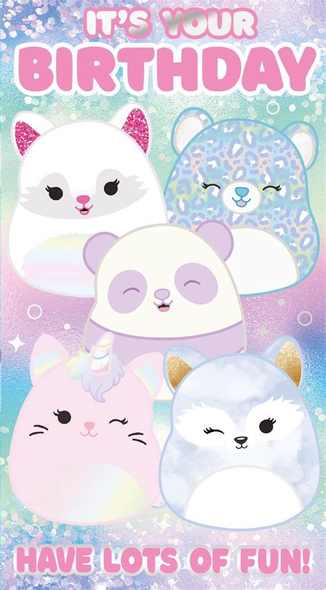 Squishmallow It S Your Birthday Birthday Card Happy Birthday Cards