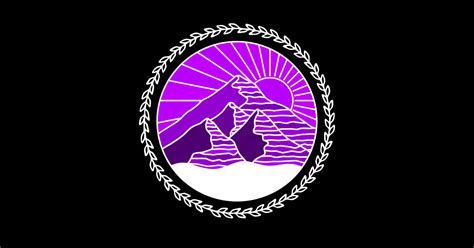 The Purple Mountains Nature Mountains Nature Sticker Teepublic