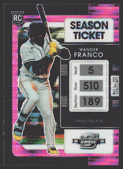 Panini Chronicles Wander Franco Contenders Pink Pulsar Rc Ebay