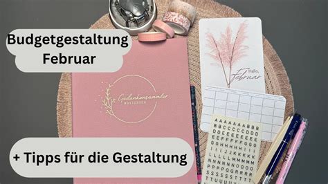 Budgetgestaltung Februar Tipps für Gestaltung Budgetplanung YouTube