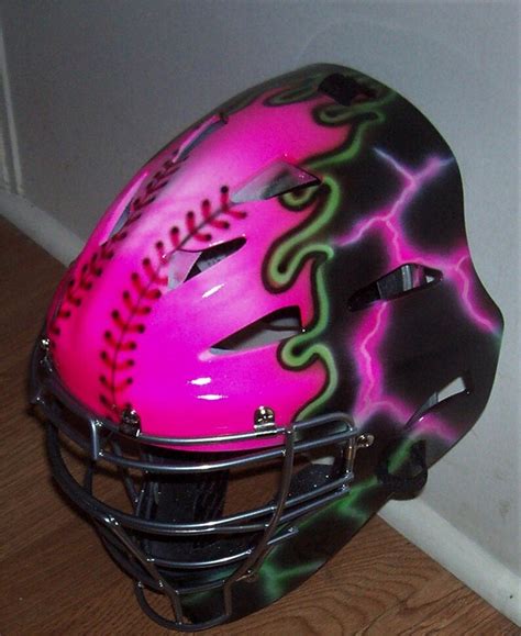 Airbrush Softball catchers helmet Rawlings YOUTH or ADULT | Etsy